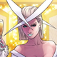 Emma Frost as she appears on the cover of Marauders #21.
